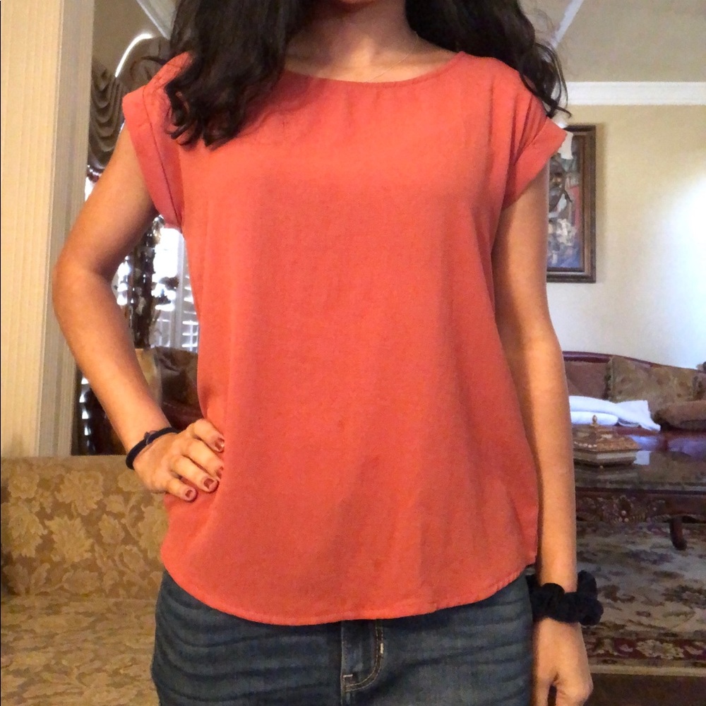 Burnt Sienna Semi-Formal Top